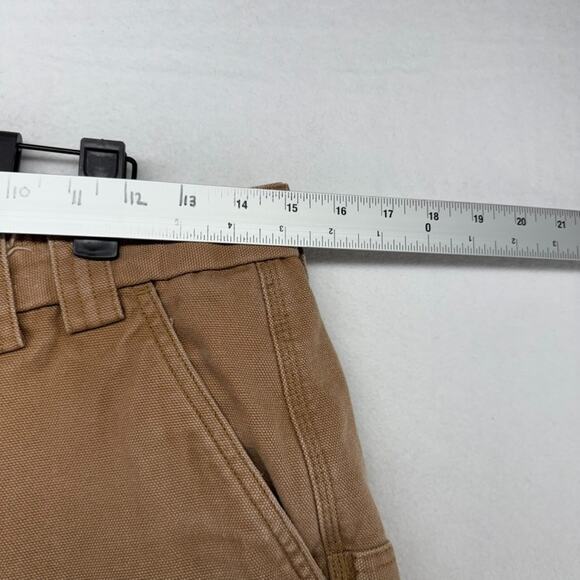 Duluth Trading Shorts Men's 32 Brown Fire Hose Cargo Baggy Canvas Heavyweight - Picture 2 of 7